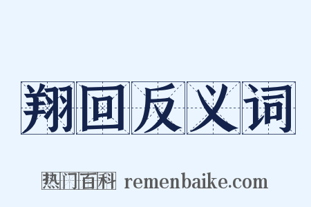 翔回反义词是什么意思的图片